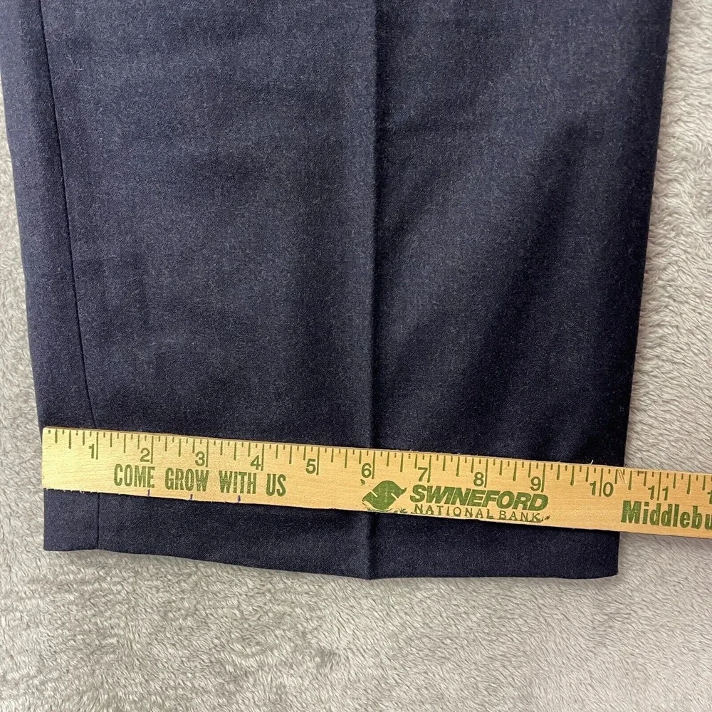 Nwt Talbots Italian Flannel 10 Wool Blend Navy Mills Pants‎ Formal Work